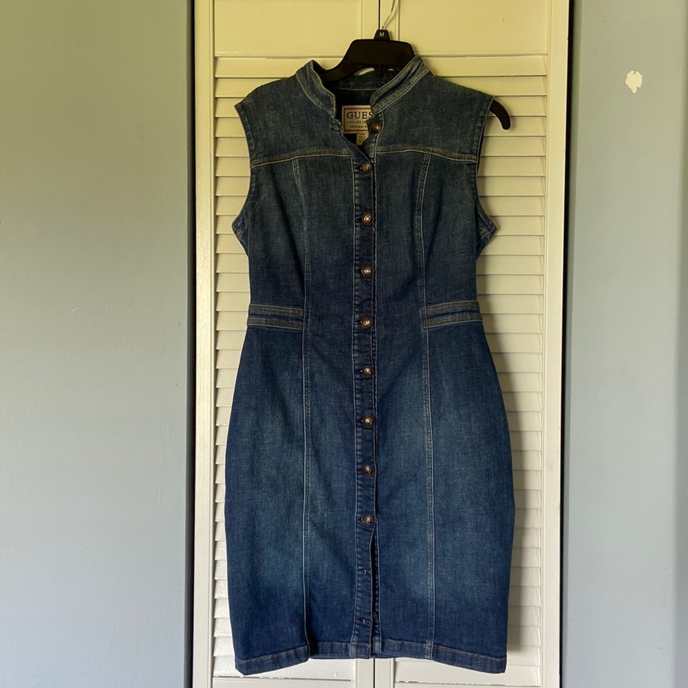 Guess denim dress, never worn!